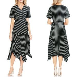 VINCE CAMUTO Stripe Wrap Dress ✨NWT✨
